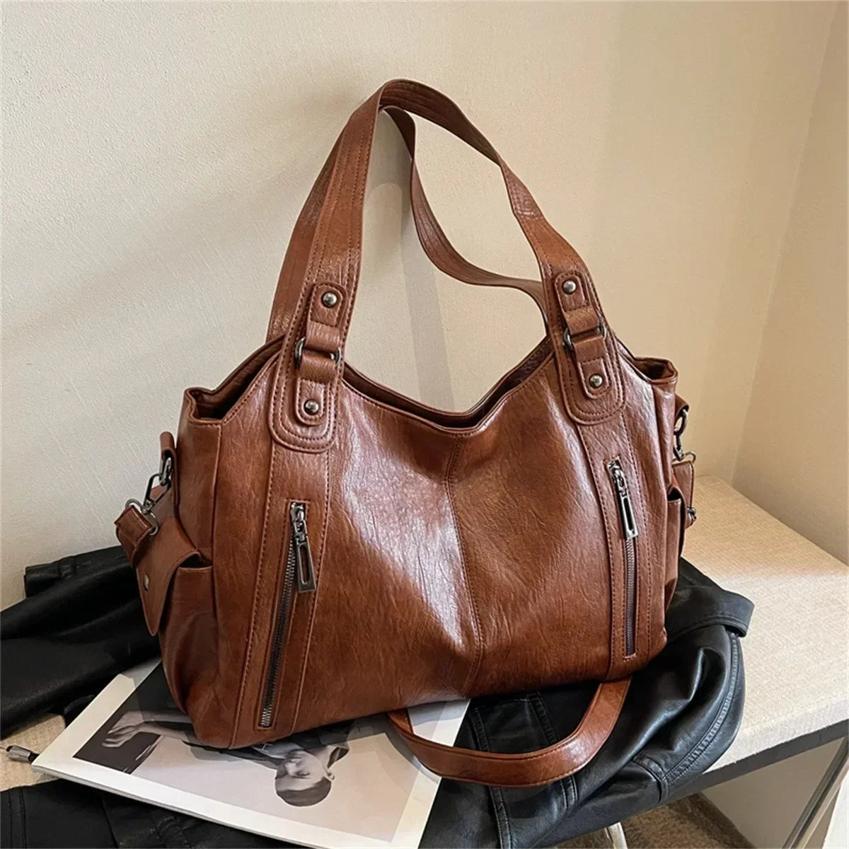 Sac à main bandoulière intemporel - Louise