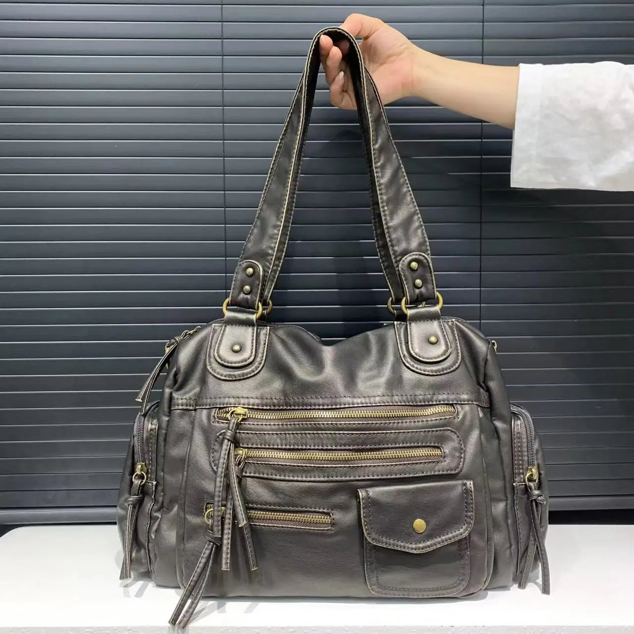 Sac à main bandoulière fonctionnel - Romy
